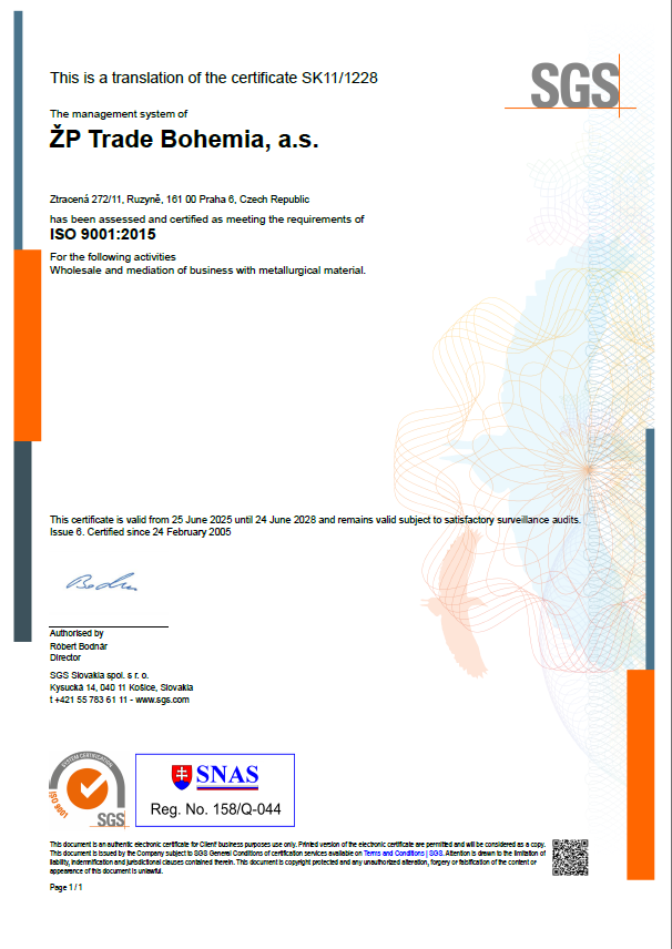 ISO EN 9001:2015